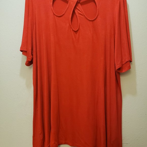 WOMEN'S PLUS SIZE 22/24 JESSICA LONDON KEYHOLE TOP - Picture 1 of 4